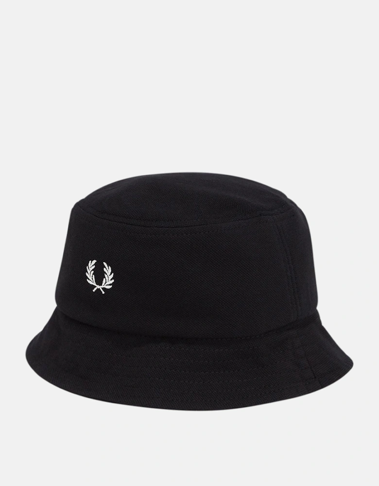 FRED PERRY CLASSIC PIQUE BUCKET HAT BLACK