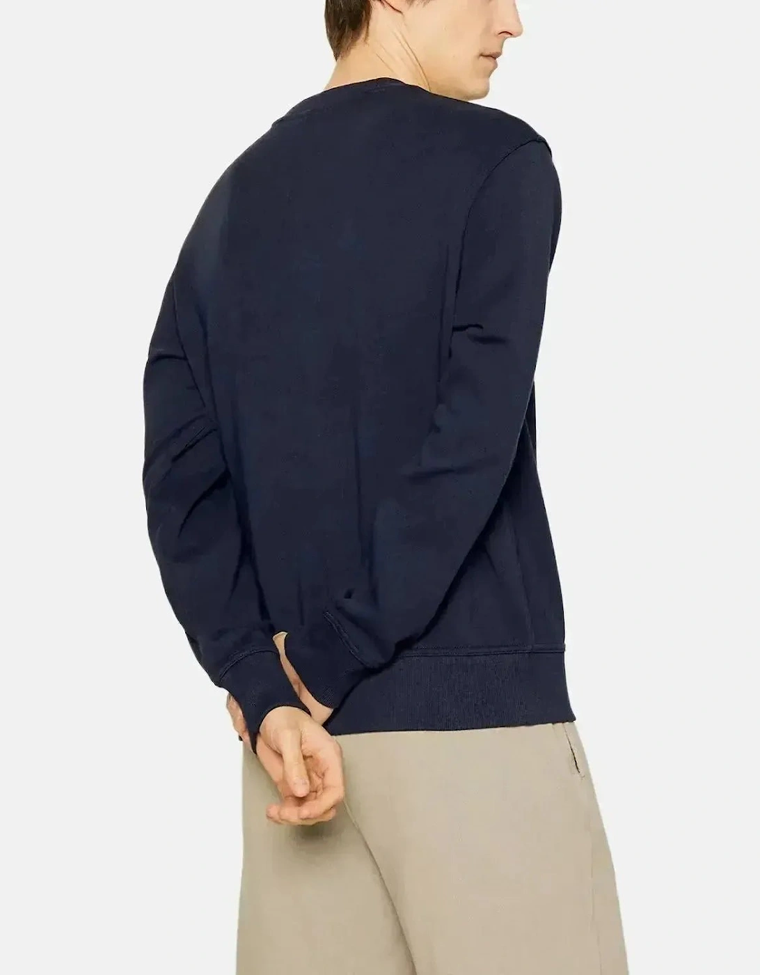 BOSS MENS WEBASIC LOGO SWEATSHIRT DARK BLUE