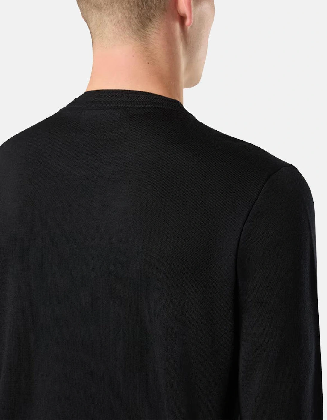 STONE ISLAND 510C4 LIGHT PURE RWS WOOL KNIT BLACK