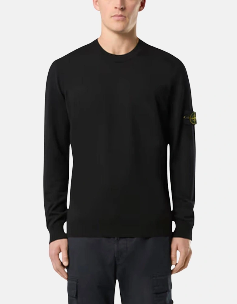 STONE ISLAND 510C4 LIGHT PURE RWS WOOL KNIT BLACK