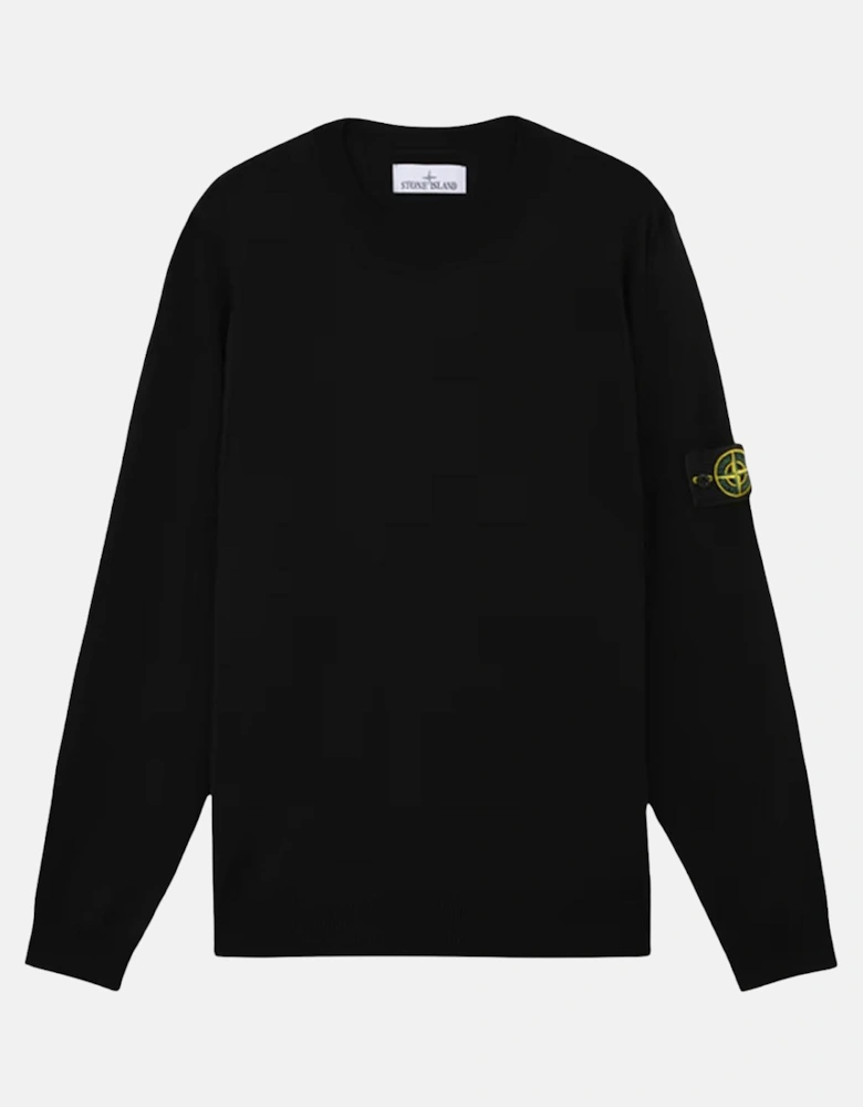STONE ISLAND 510C4 LIGHT PURE RWS WOOL KNIT BLACK