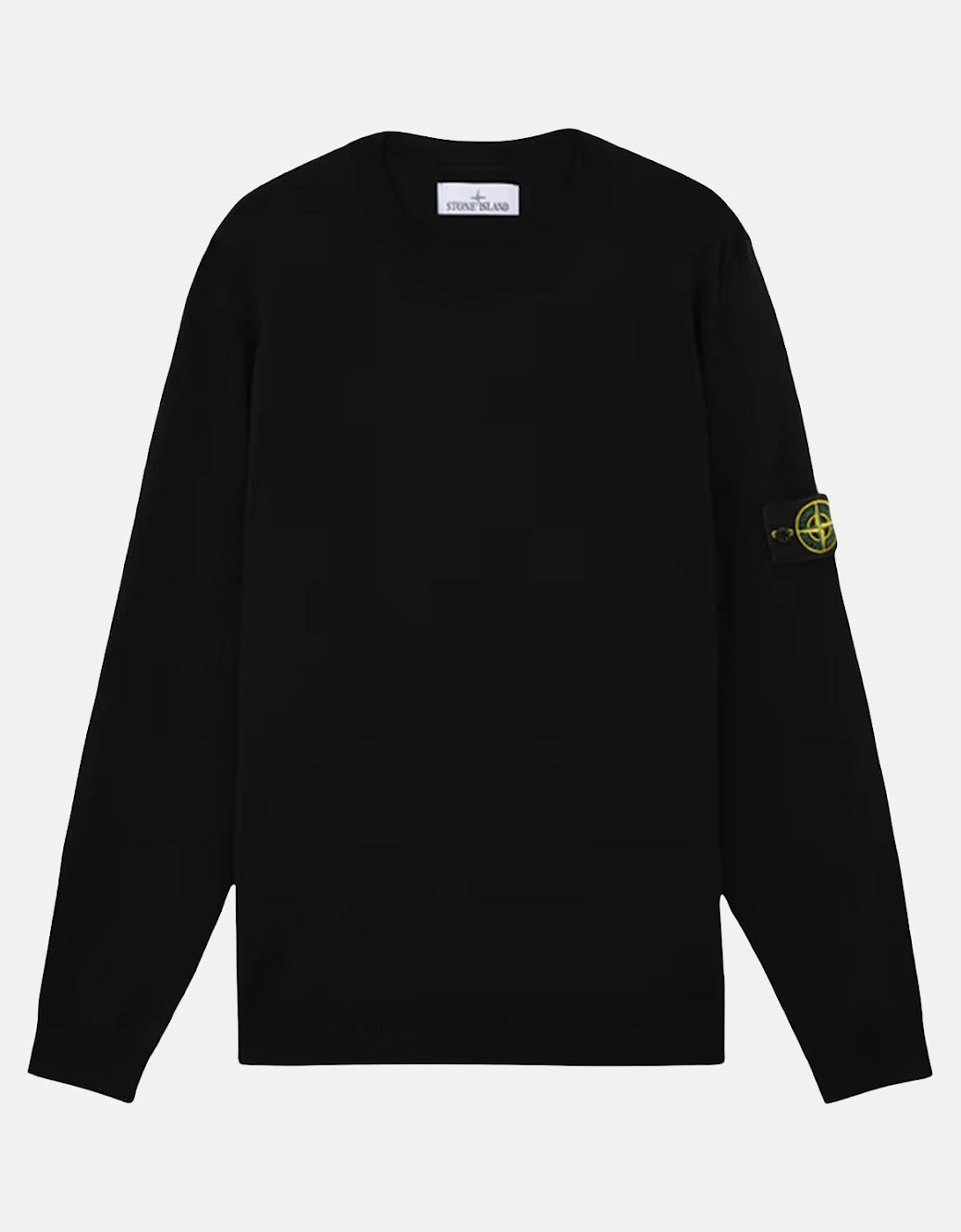 STONE ISLAND 510C4 LIGHT PURE RWS WOOL KNIT BLACK