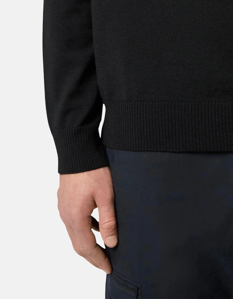 STONE ISLAND 510C4 LIGHT PURE RWS WOOL KNIT BLACK