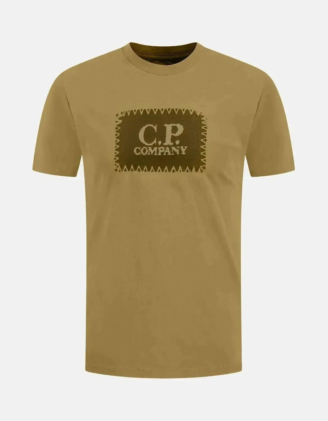 CP COMPANY MENS 30/1 JERSEY LABEL LOGO T-SHIRT CAPERS