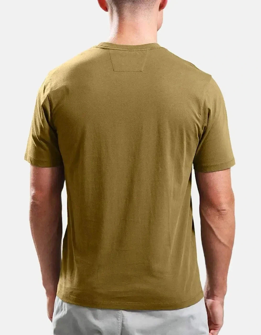 CP COMPANY MENS 30/1 JERSEY LABEL LOGO T-SHIRT CAPERS