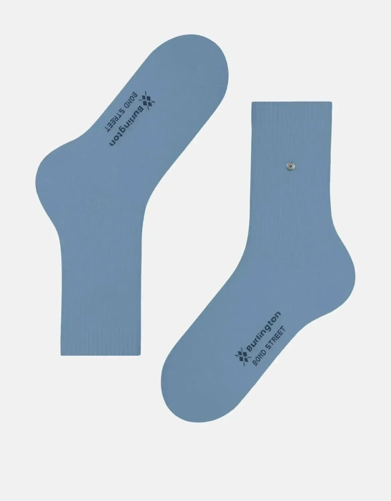 BURLINGTON MENS BOND STREET SOCKS SKY BLUE