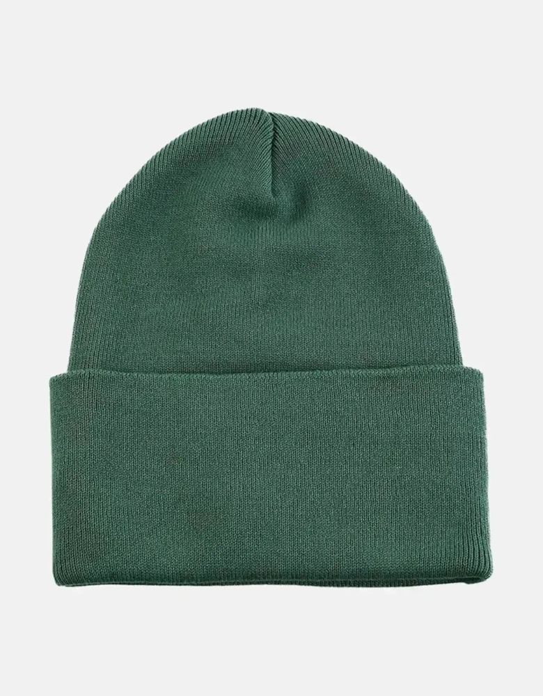 BOSS FANTASTICO COTTON BEANIE OPEN GREEN