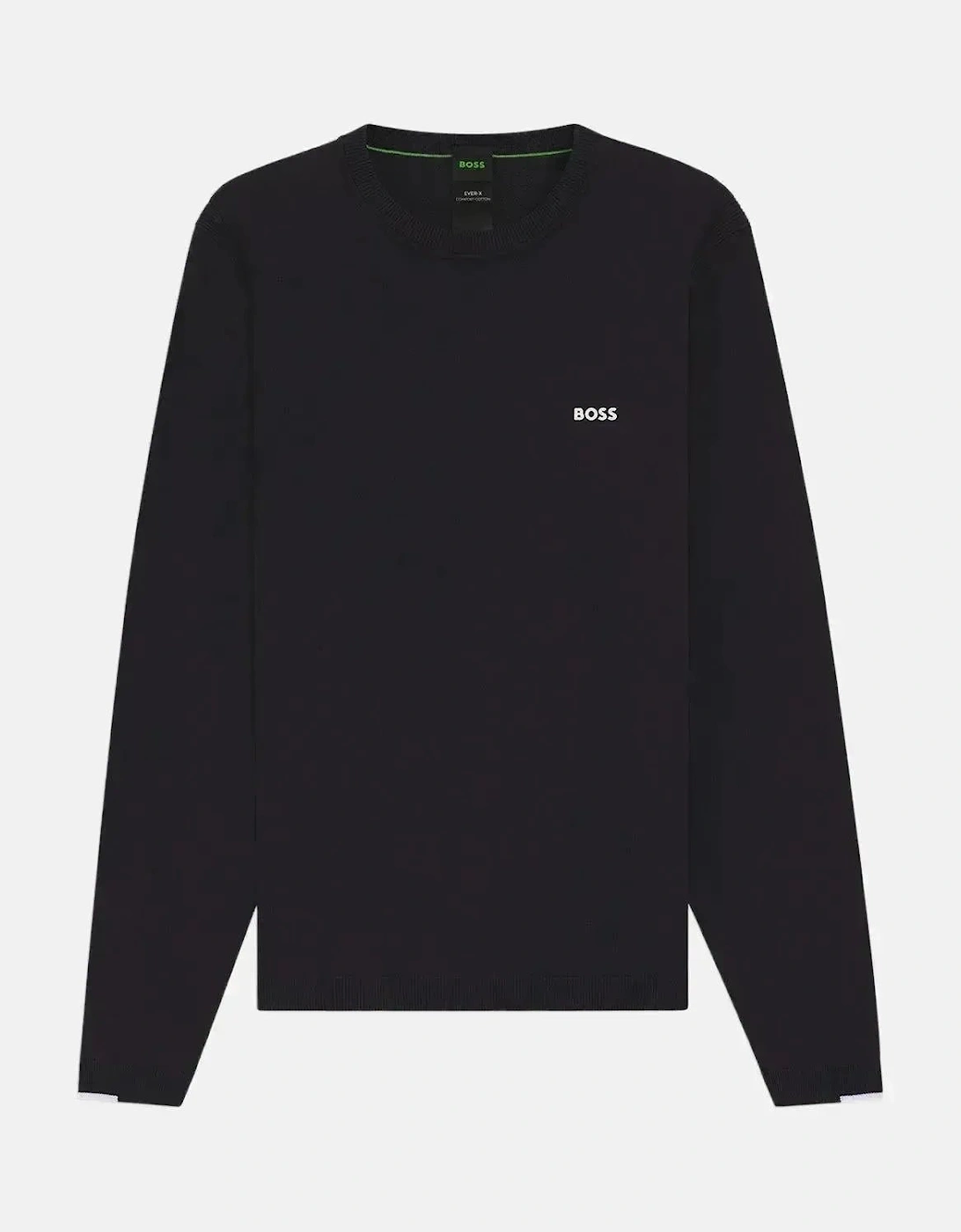 BOSS MENS K-EVERX CREWNECK COTTON KNIT DARK BLUE, 6 of 5