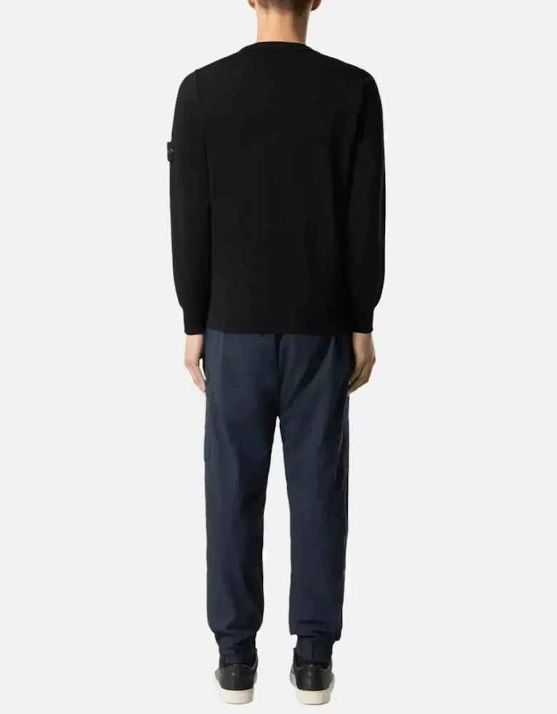 STONE ISLAND 5100053 SOFT ORGANIC COTTON CREWNECK KNIT BLACK