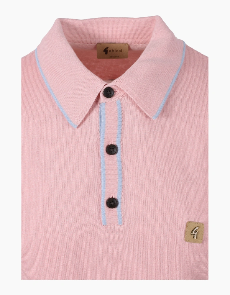 GABICCI LINEKER KNITTED POLO SHIRT CANDY