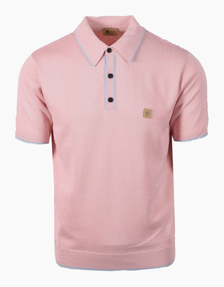 GABICCI LINEKER KNITTED POLO SHIRT CANDY