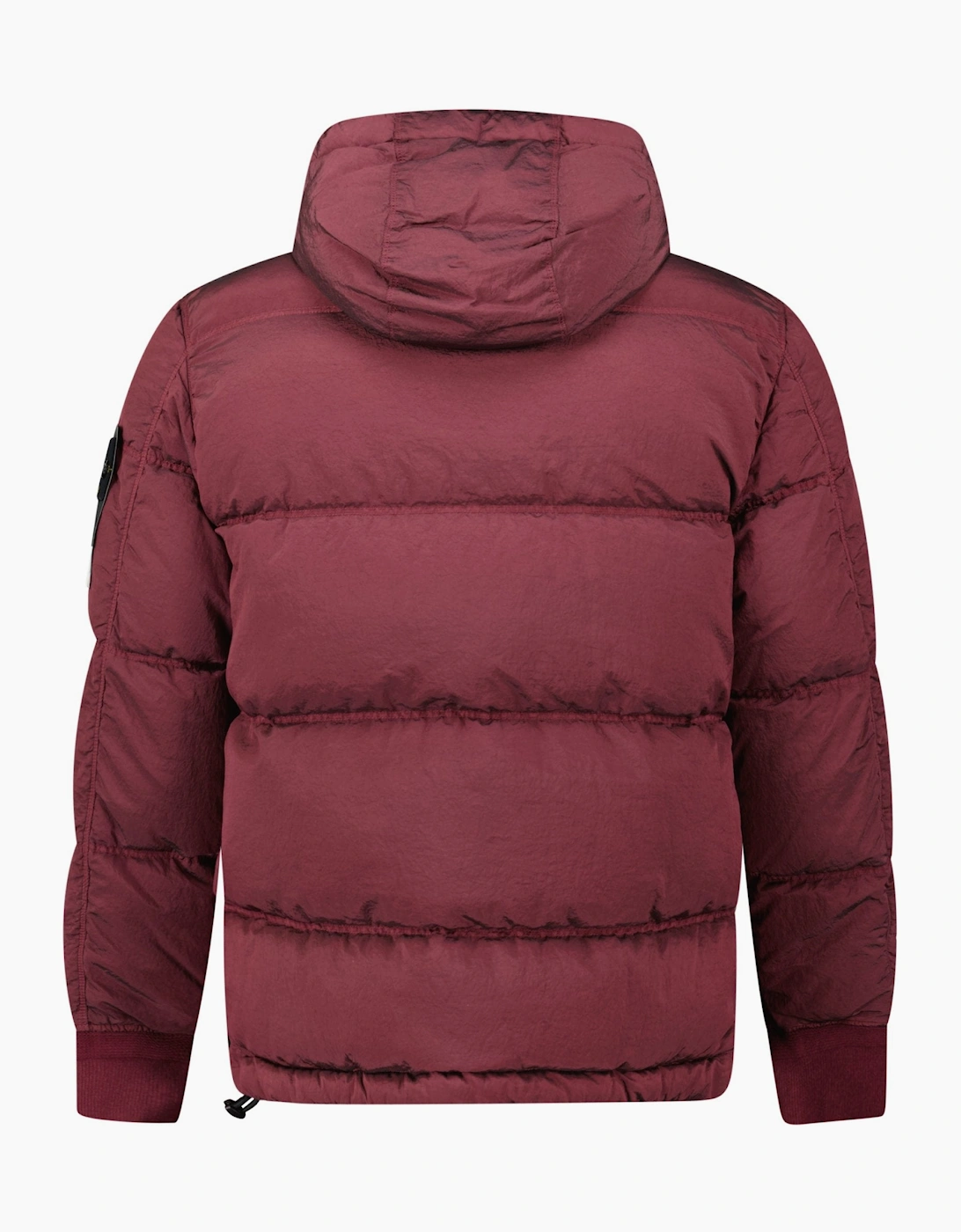 Stone Island Hooded ECONYL®  Down Parka in Burgundy