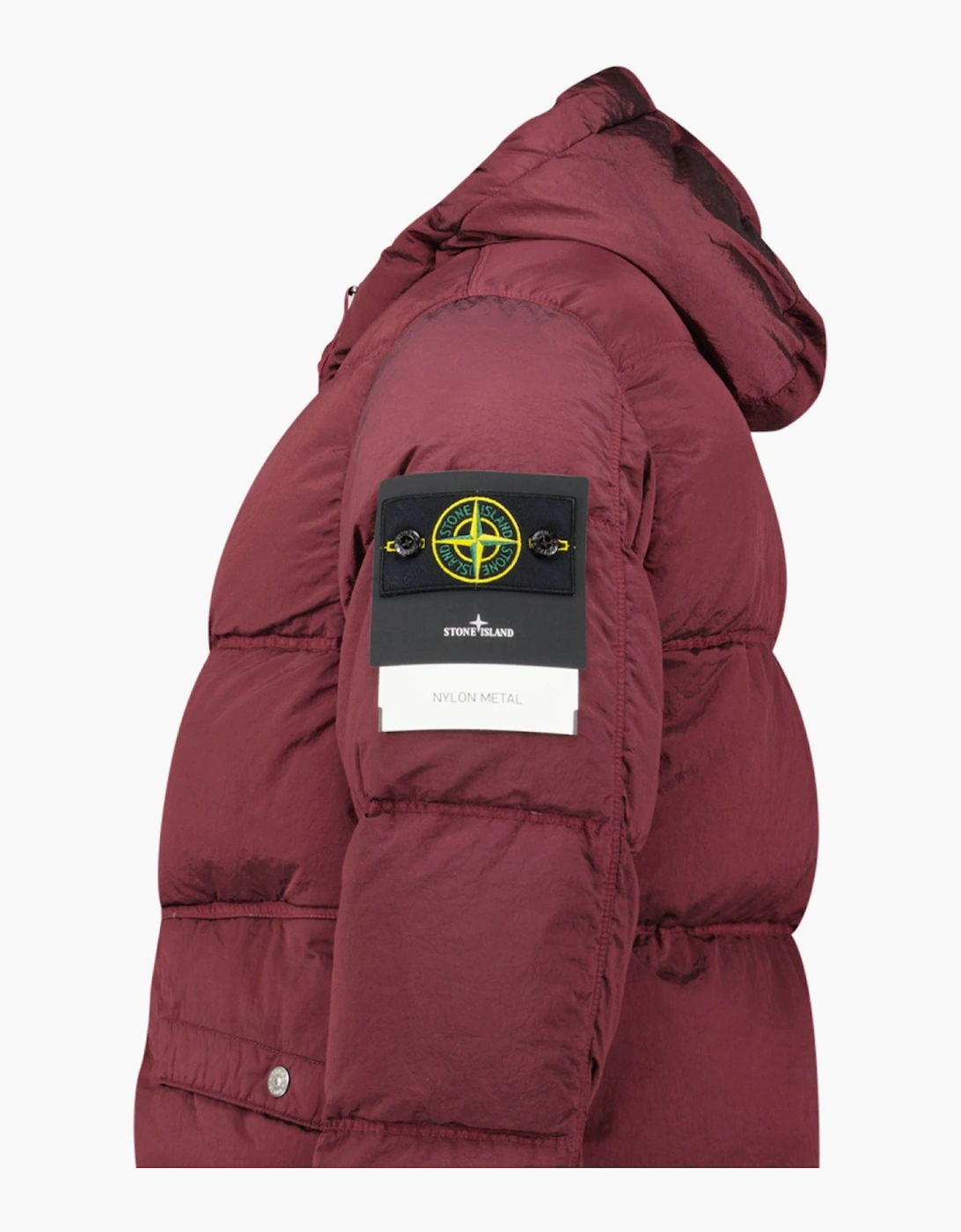 Stone Island Hooded ECONYL®  Down Parka in Burgundy