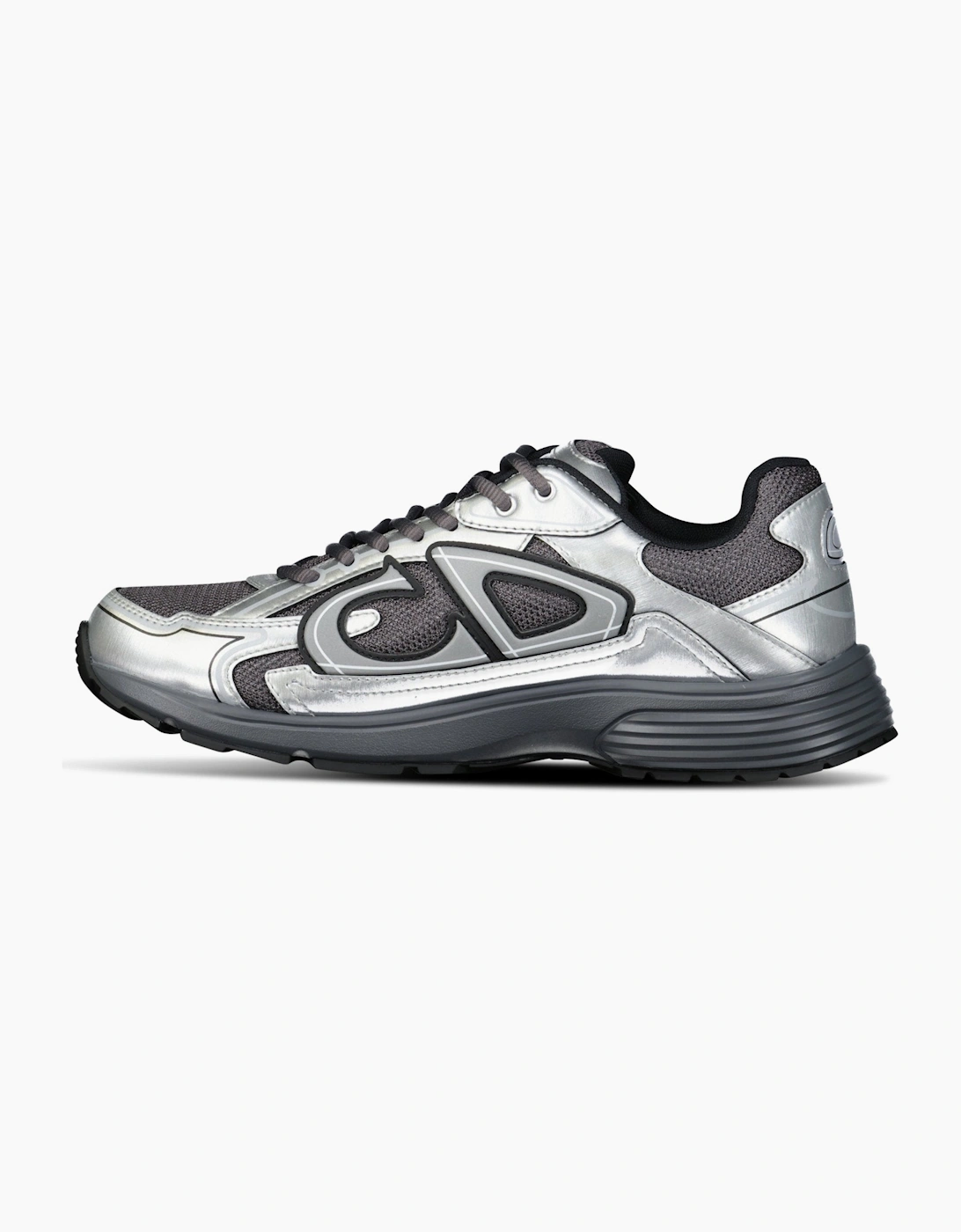 Dior B30 Countdown Sneakers in Deep Grey/Silvertone Metallic