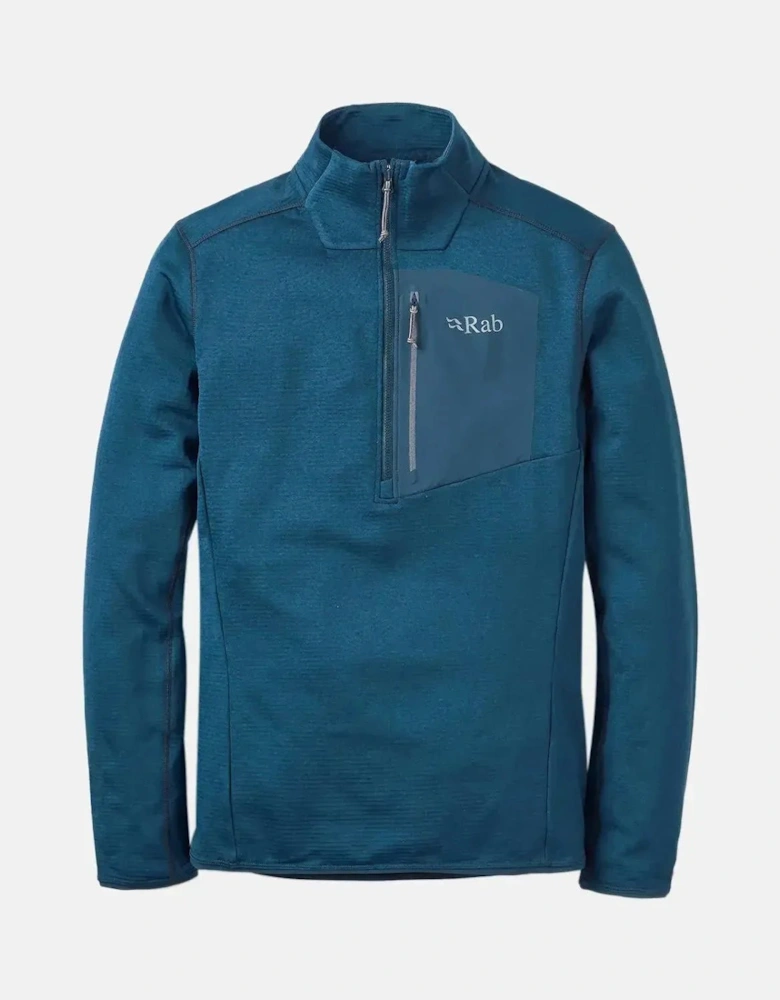 RAB ASCENDOR PULL-ON 1/4 ZIP FLEECE TEMPEST BLUE