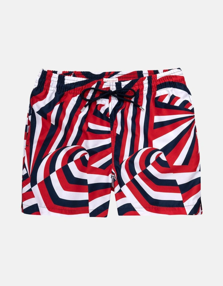 DEREK ROSE MAUI 28 SWIM SHORTS RED