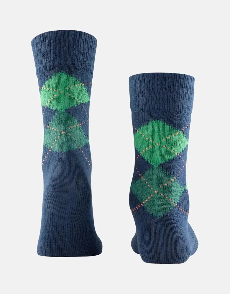 BURLINGTON MENS PRESTON SOCKS NAVY