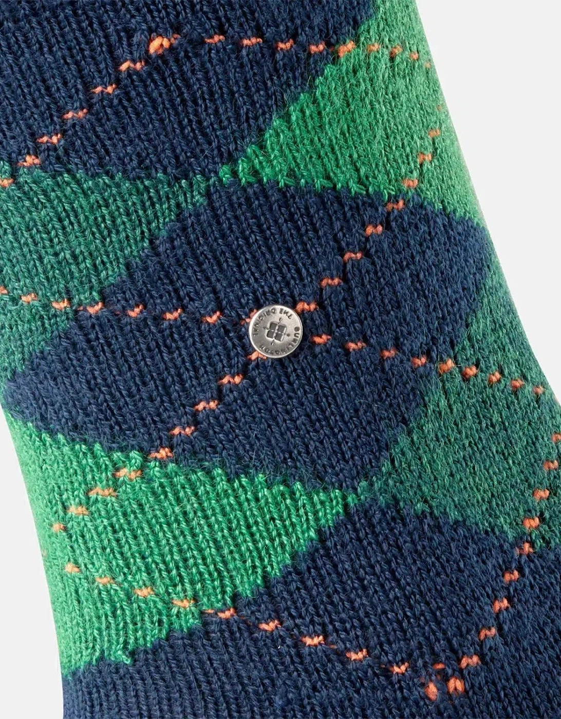 BURLINGTON MENS PRESTON SOCKS NAVY
