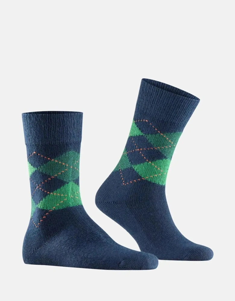 BURLINGTON MENS PRESTON SOCKS NAVY