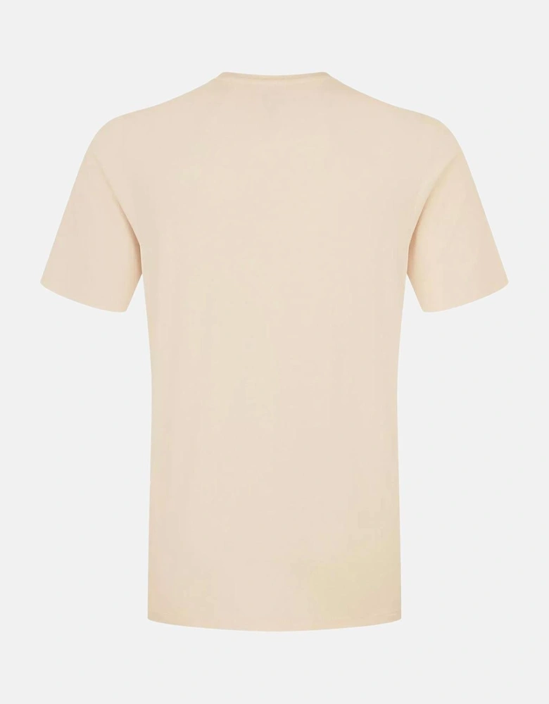 RAB NEXUS STANCE LOGO ORGANIC T-SHIRT ECRU