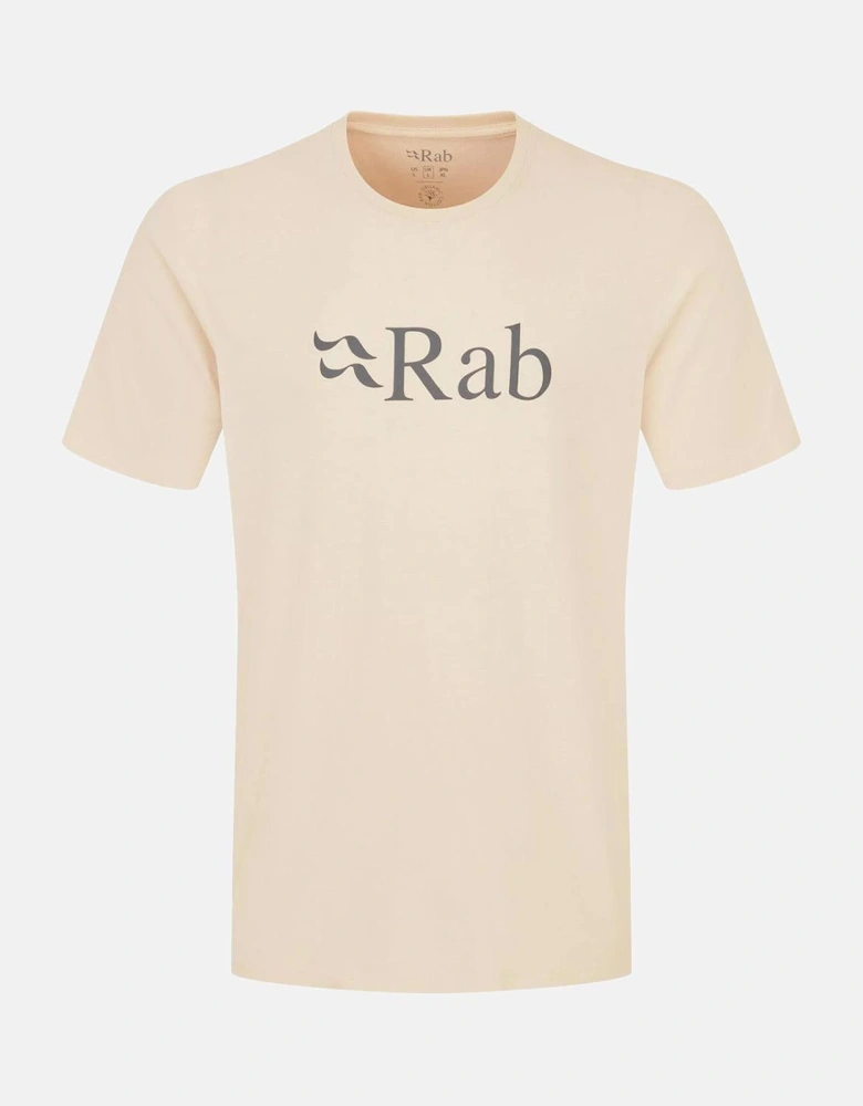 RAB NEXUS STANCE LOGO ORGANIC T-SHIRT ECRU