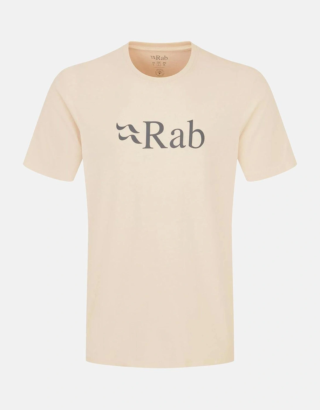 RAB NEXUS STANCE LOGO ORGANIC T-SHIRT ECRU