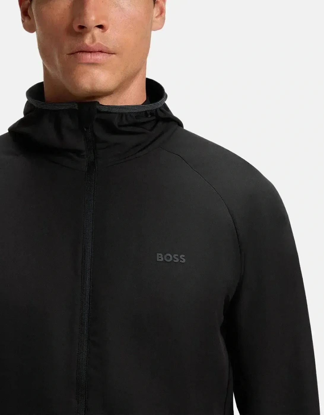 BOSS MENS COMMUTER WATER REPELLENT STRETCH JACKET BLACK