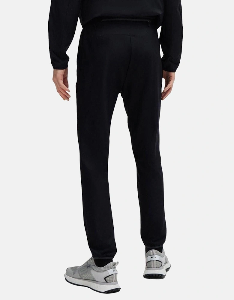 BOSS QUICK DRY TRACKSUIT BOTTOMS BLACK