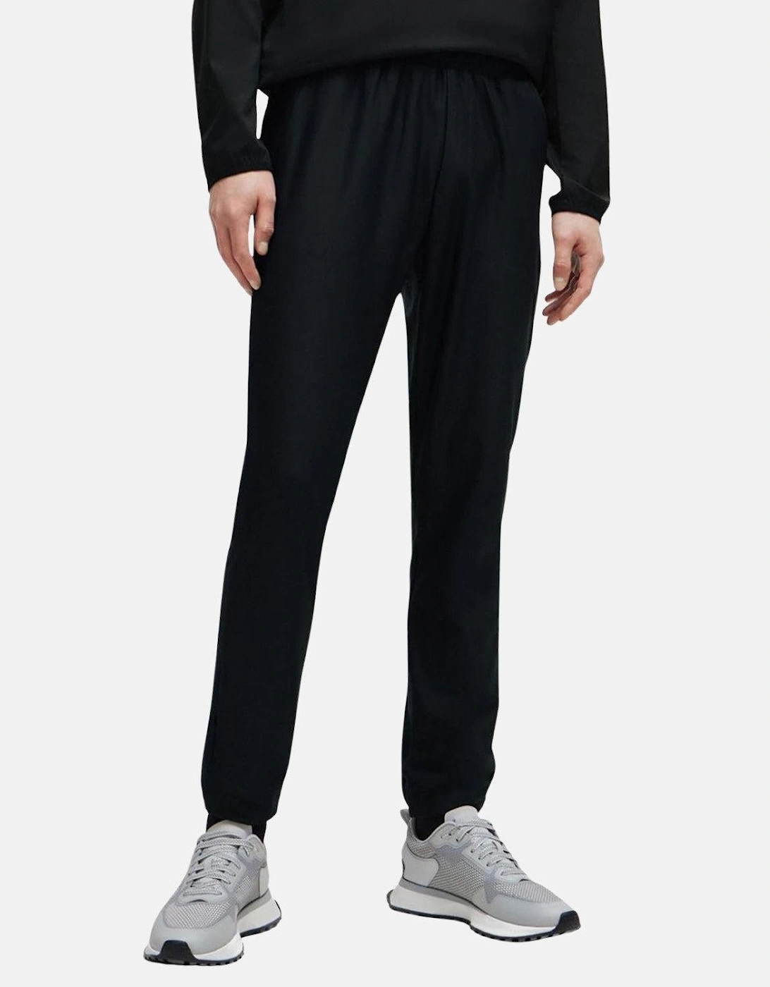 BOSS QUICK DRY TRACKSUIT BOTTOMS BLACK