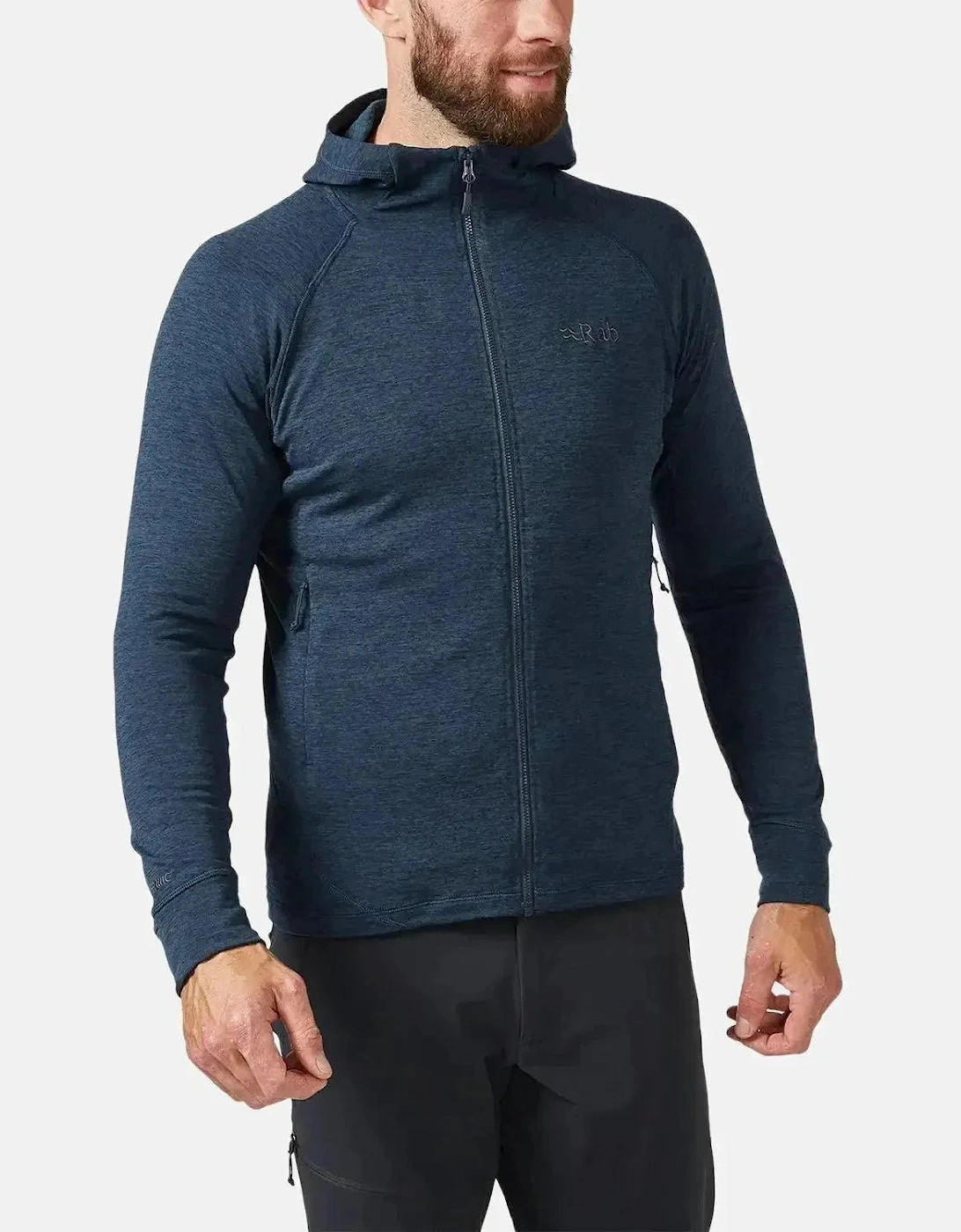 RAB NEXUS ZIP HOODED FLEECE DEEP INK