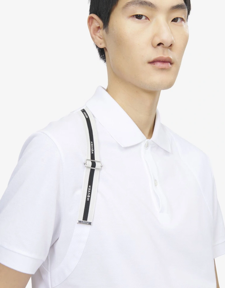 Harness Polo Shirt White