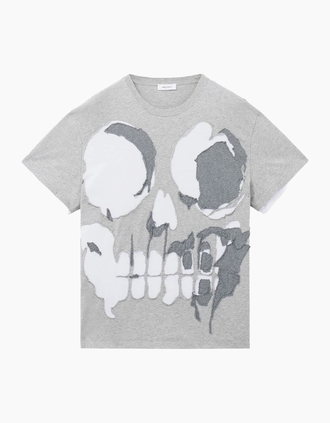 Patchwork Skull T-Shirt Grey