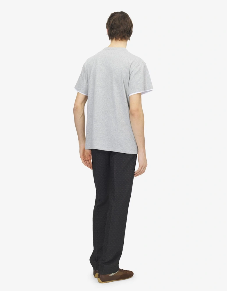 Patchwork Skull T-Shirt Grey
