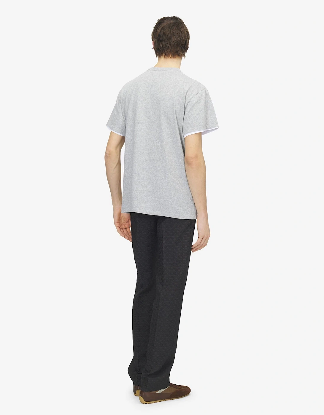 Patchwork Skull T-Shirt Grey