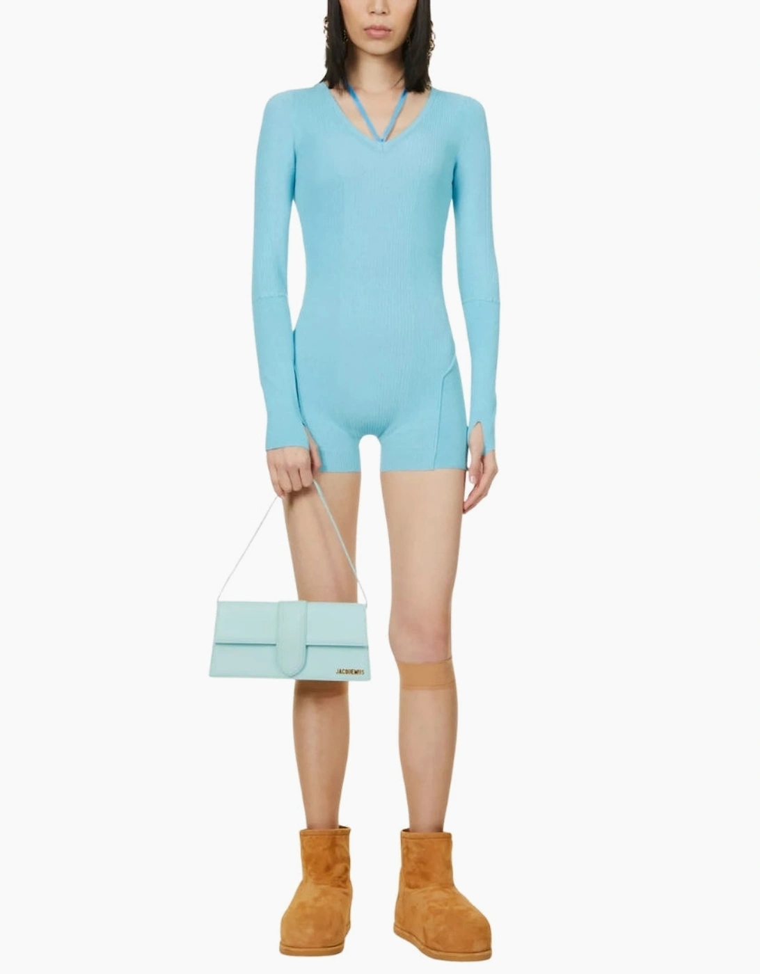 Jacquemus Le Bambino Long Light Turquoise Bag
