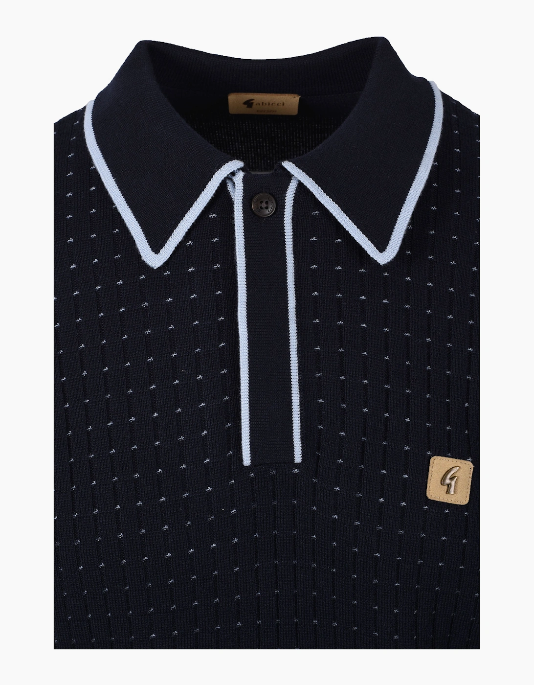 GABICCI VINTAGE OSBOURNE KNITTED POLO NAVY
