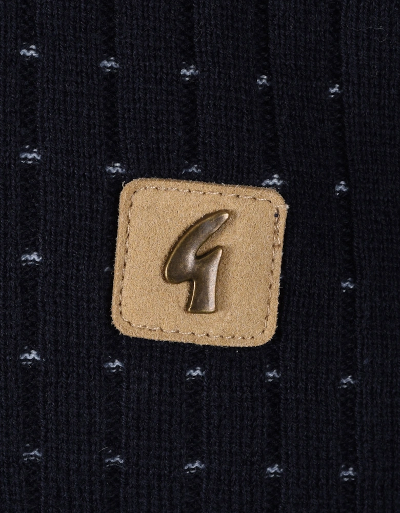GABICCI VINTAGE OSBOURNE KNITTED POLO NAVY