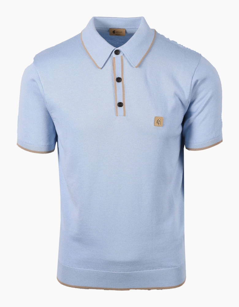 GABICCI LINEKER KNITTED POLO SHIRT SURF