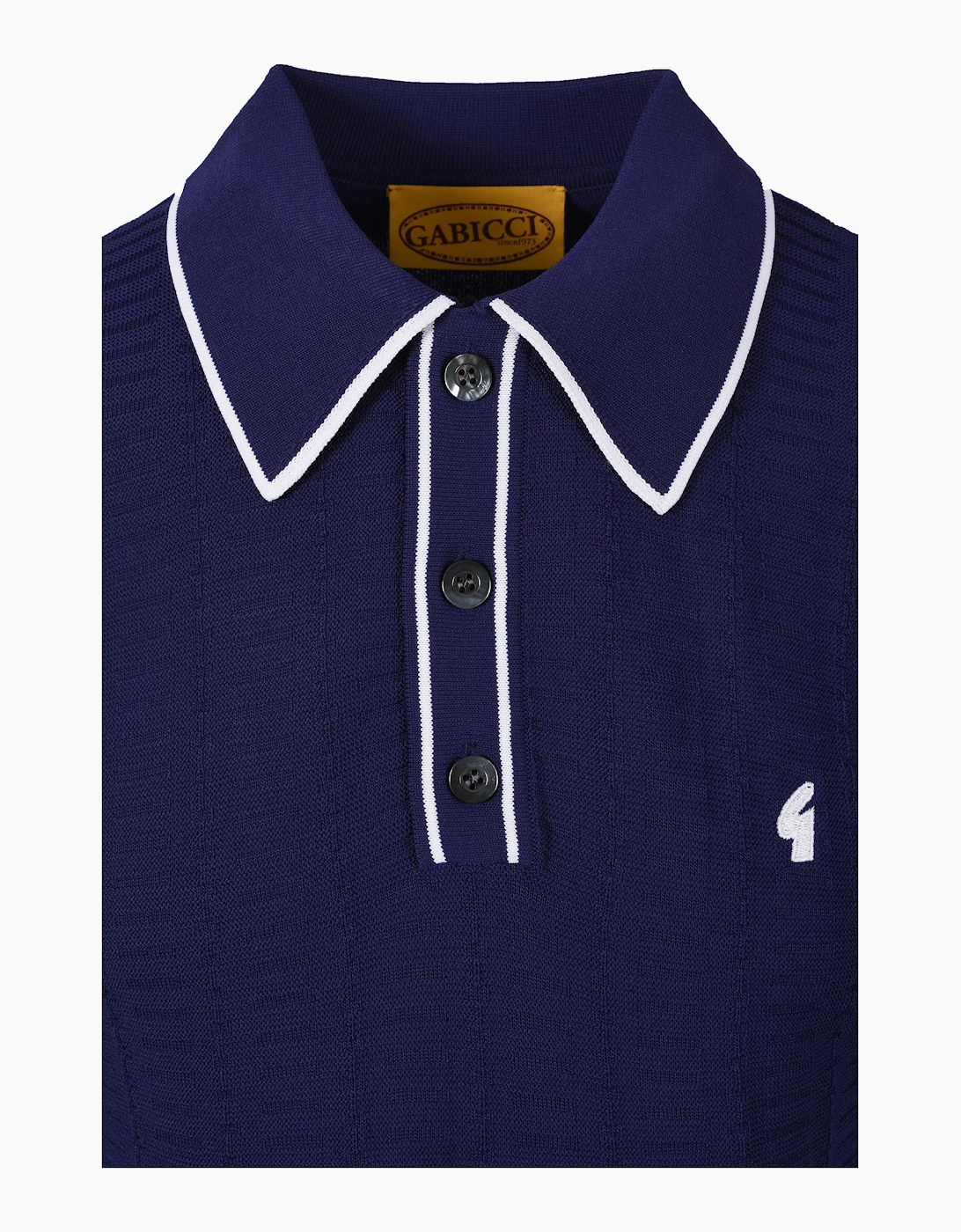 GABICCI VINTAGE RONNIE KNITTED POLO DELFT
