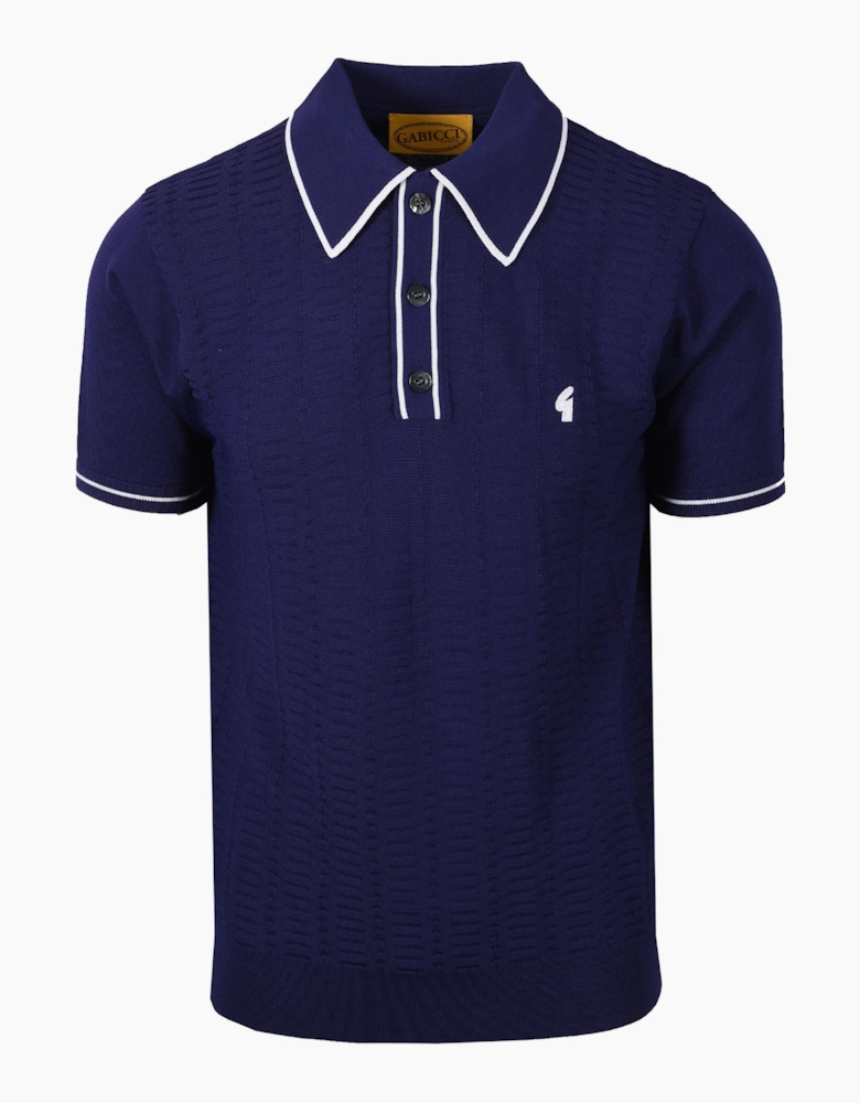 GABICCI VINTAGE RONNIE KNITTED POLO DELFT