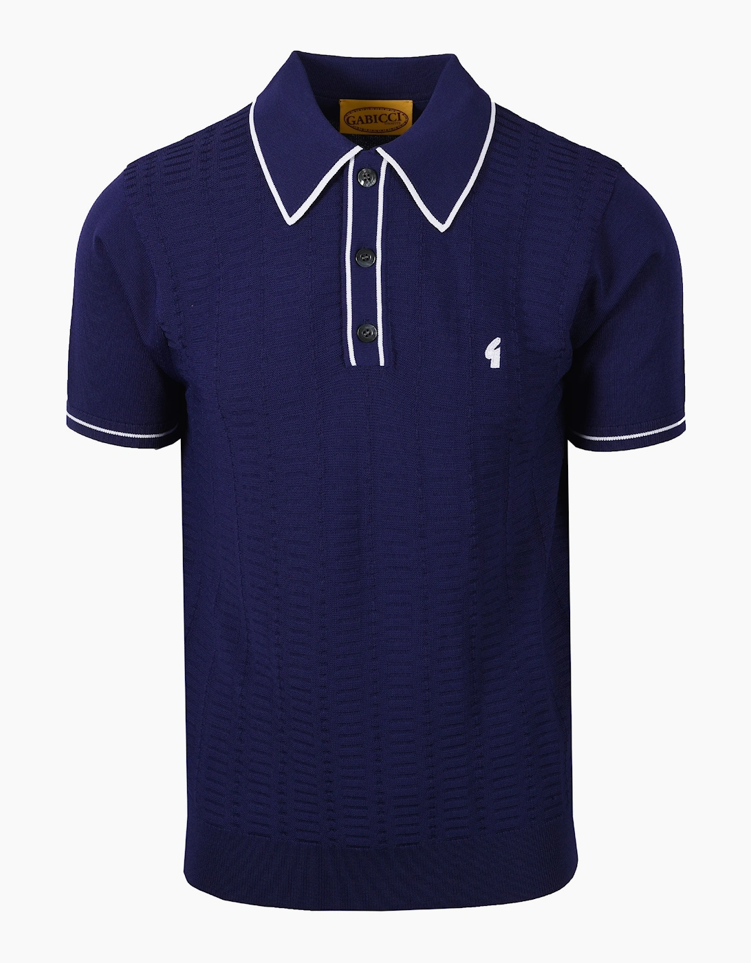 GABICCI VINTAGE RONNIE KNITTED POLO DELFT