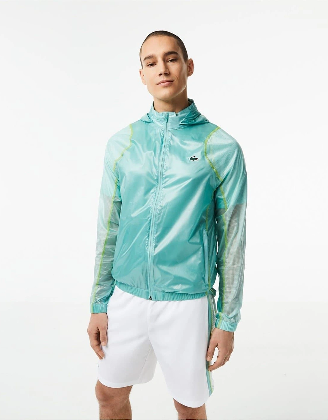 Bh5047 Crocodile Print Hooded Rain Jacket, 4 of 3