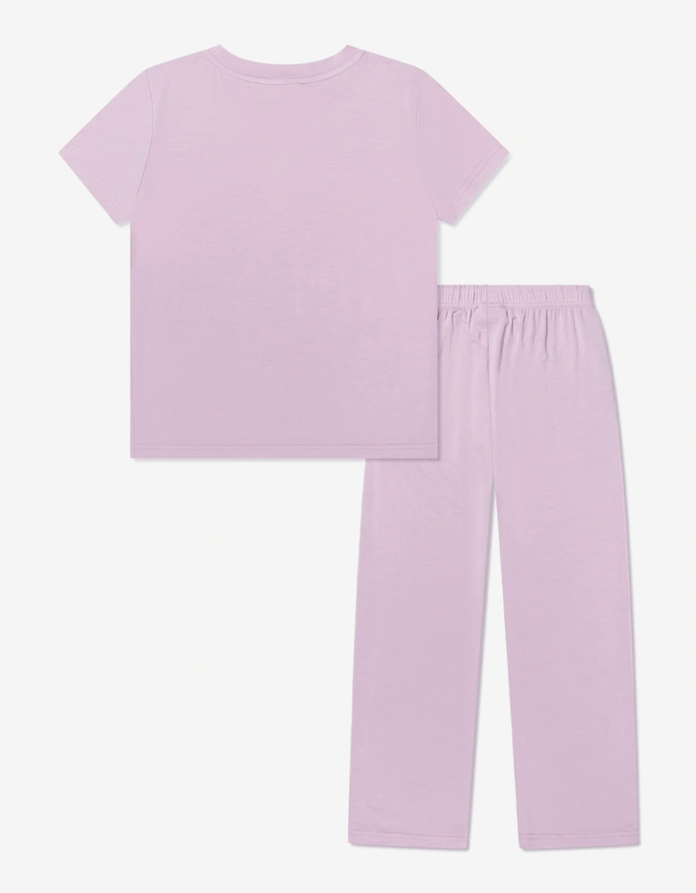 Calmm Kids Short Sleeve Loungewear in Lavender