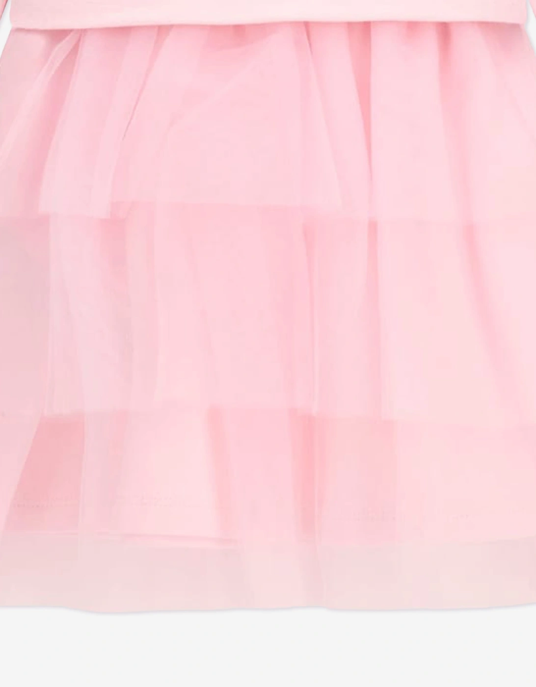 Guess Girls Mixed Fabric Dress in Pink