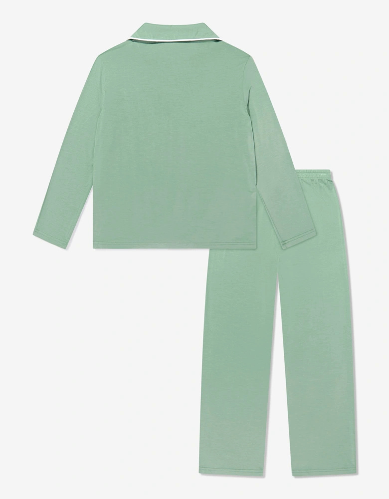 Calmm Kids Long Sleeve Nightwear in Green