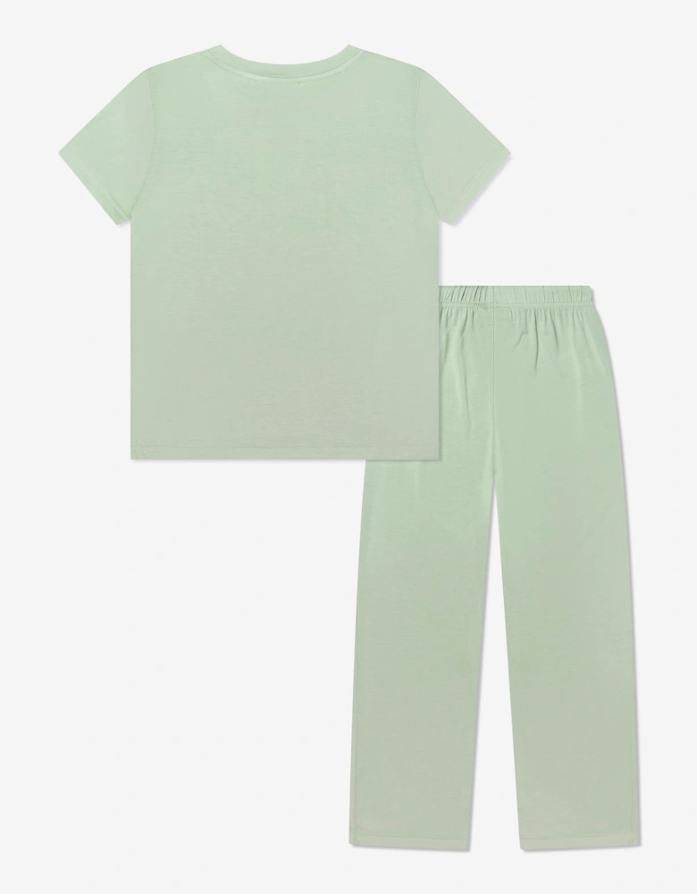 Calmm Kids Short Sleeve Loungewear in Green