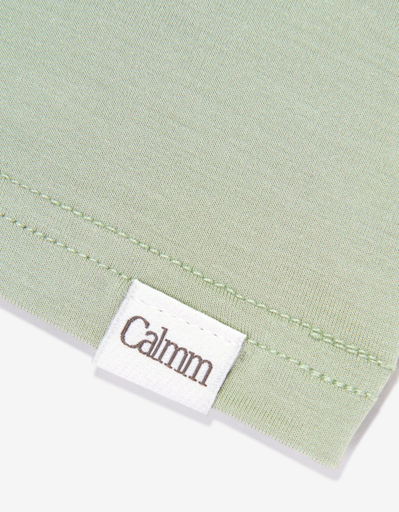 Calmm Kids Short Sleeve Loungewear in Green