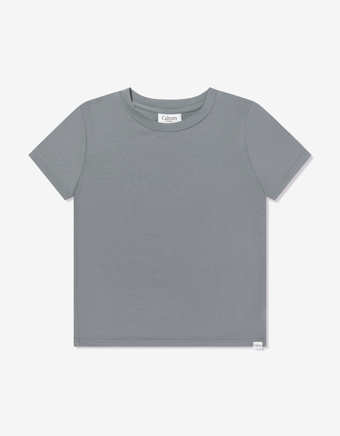Calmm Kids Short Sleeve Loungewear in Grey