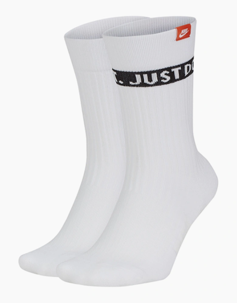 Nike 'Just Do It' Everyday Crew Socks 2 Pack