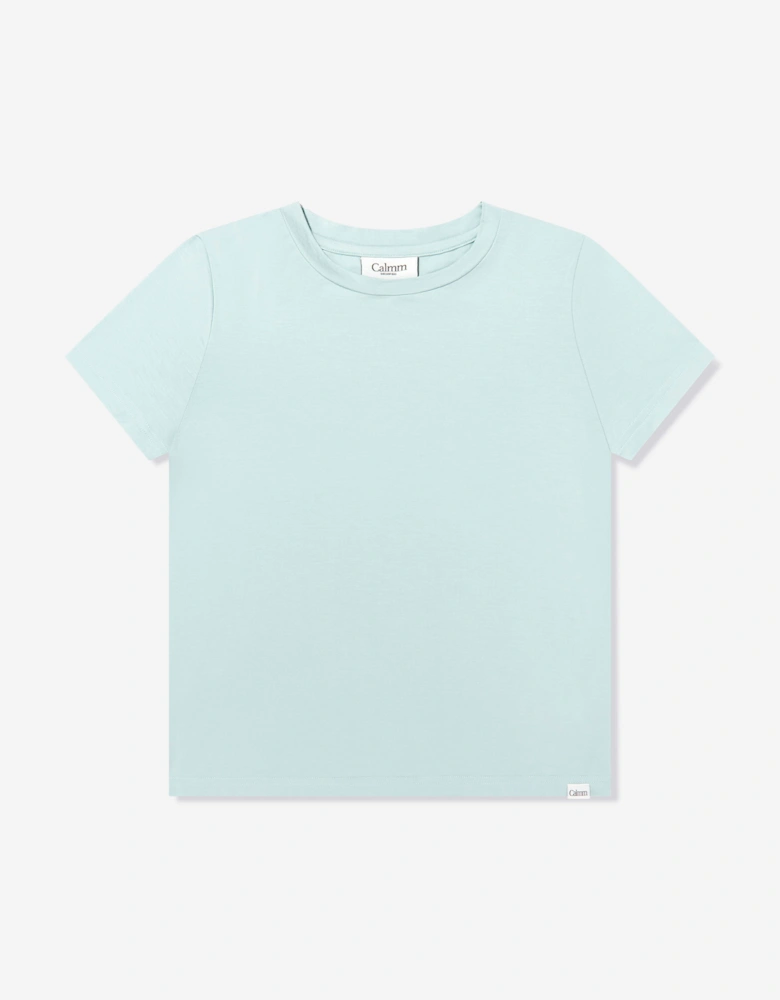 Calmm Kids Short Sleeve Loungewear in Blue